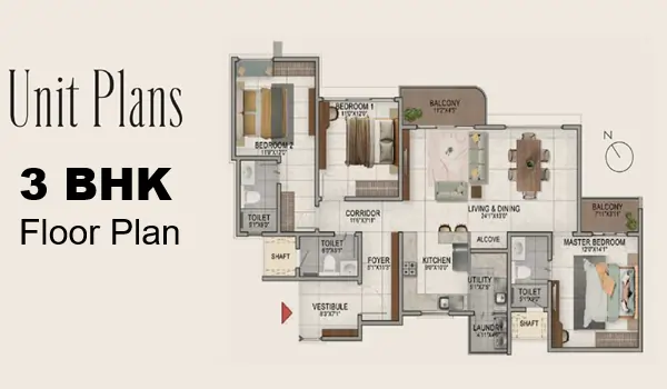 Floor Plan Variants Venkatesh Serenique Floor Plan - 2, 3 and 4 BHK Configurations