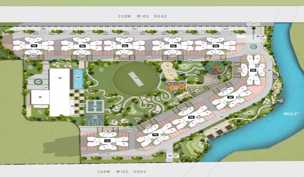 Venkatesh Serenique Master Plan - Township Layout and Green Zones