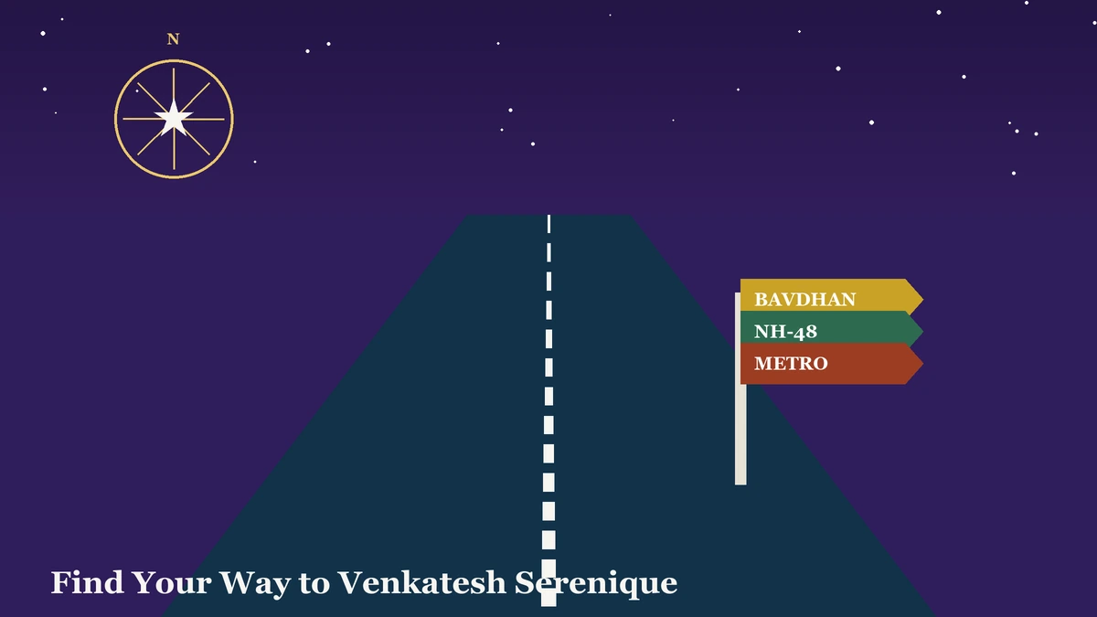 Venkatesh Serenique Directions and Route Map Illustration